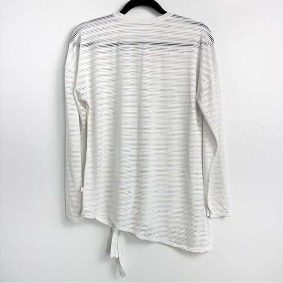 Lululemon Tie Your Practice Long Sleeve Top In White - Picture 6 of 13